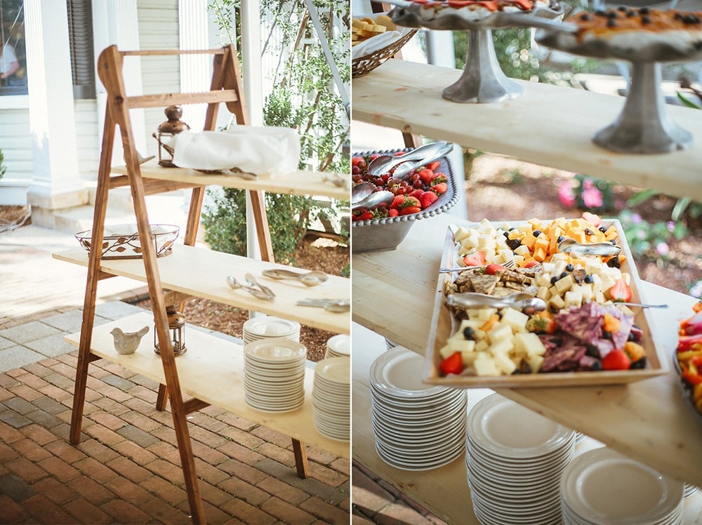 wedding food display