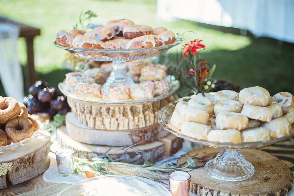 donuts wedding dessert table