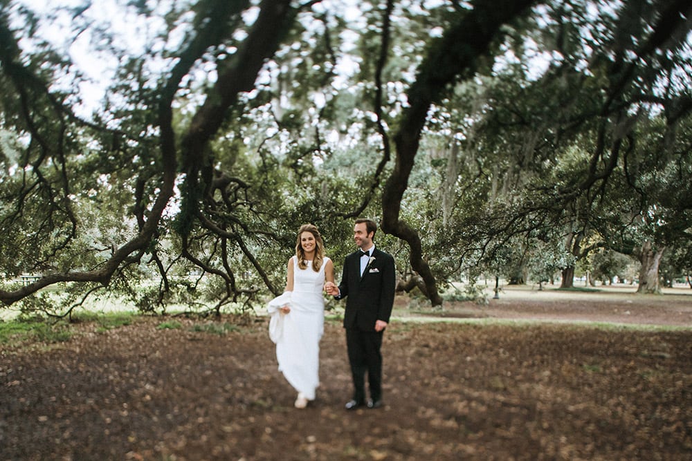 bride and groom audubon park