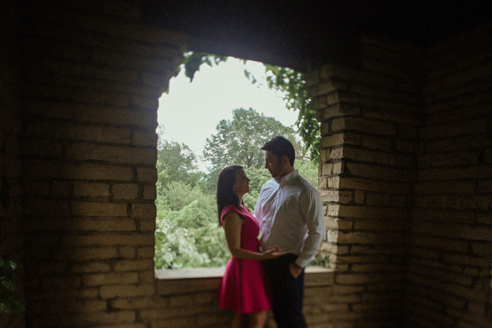 silhouette engagement photo in portsmouth ohio