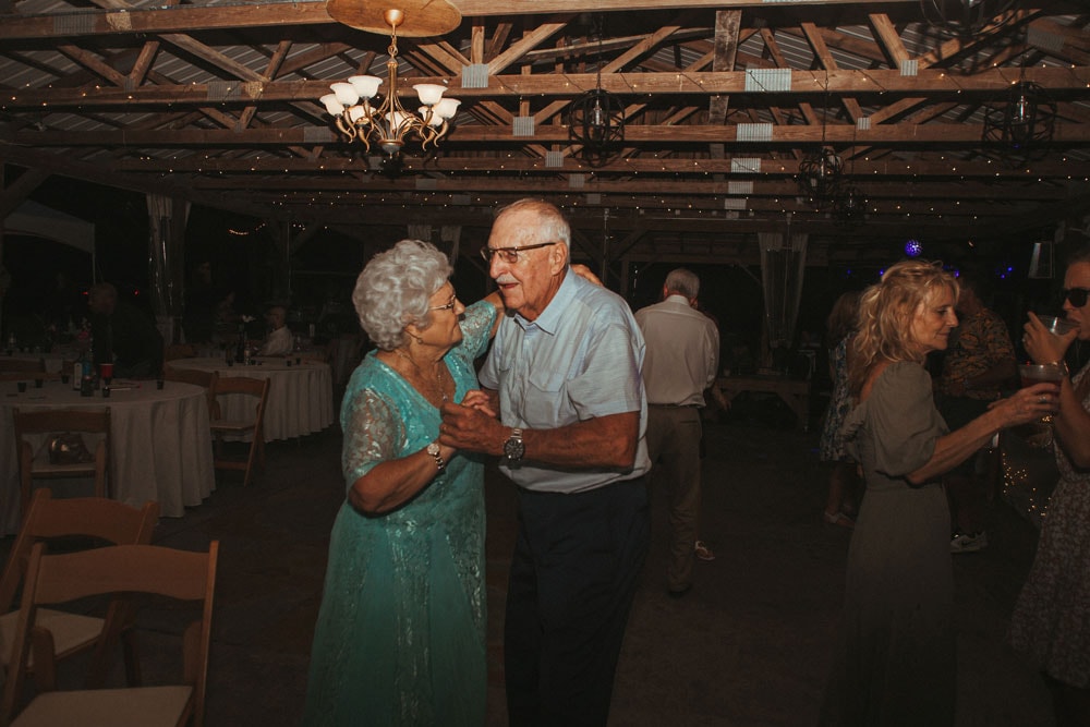 couple dancing at wedding reception