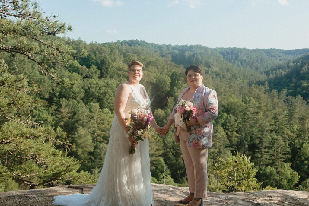 queer wedding ceremony red river gorge