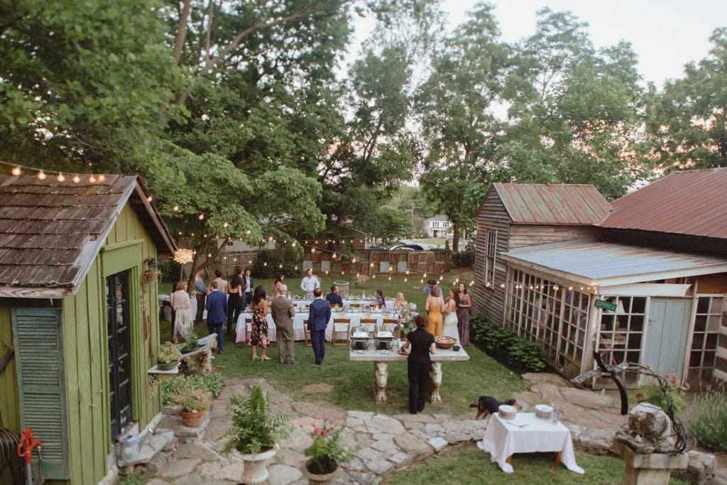 midway ky backyard wedding reception