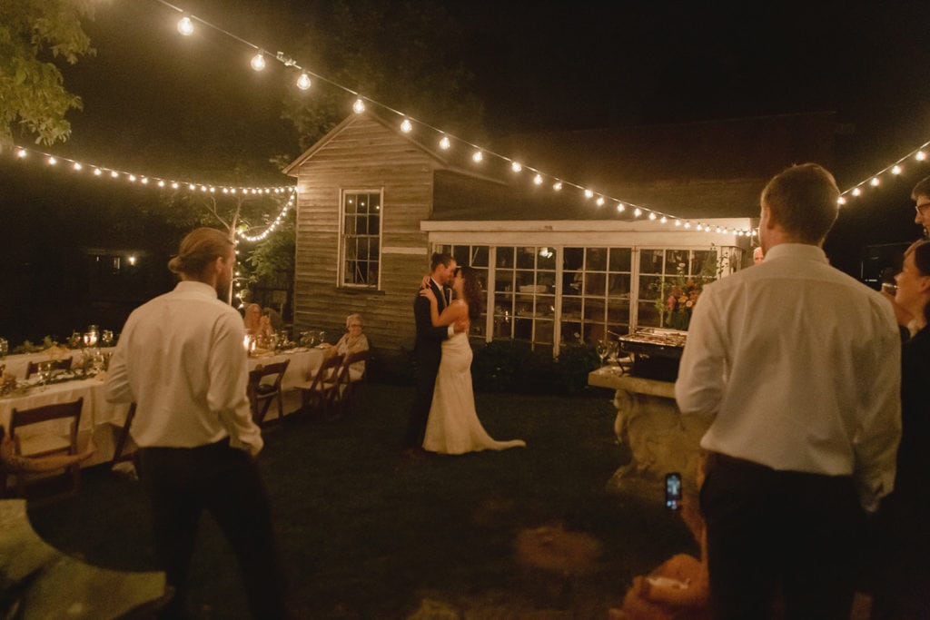 midway ky backyard wedding first dance